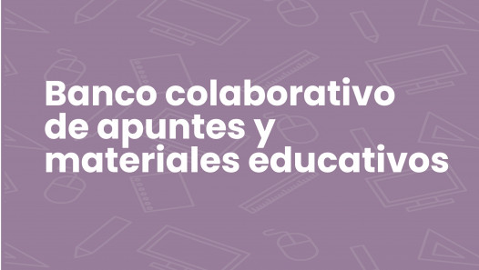 imagen Banco colaborativo de apuntes y materiales educativos