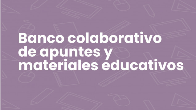 imagen Banco colaborativo de apuntes y materiales educativos