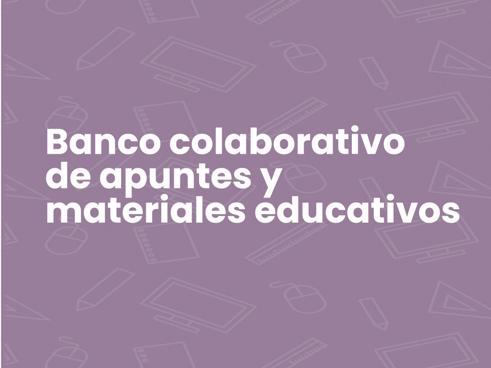 imagen Banco colaborativo de apuntes y materiales educativos