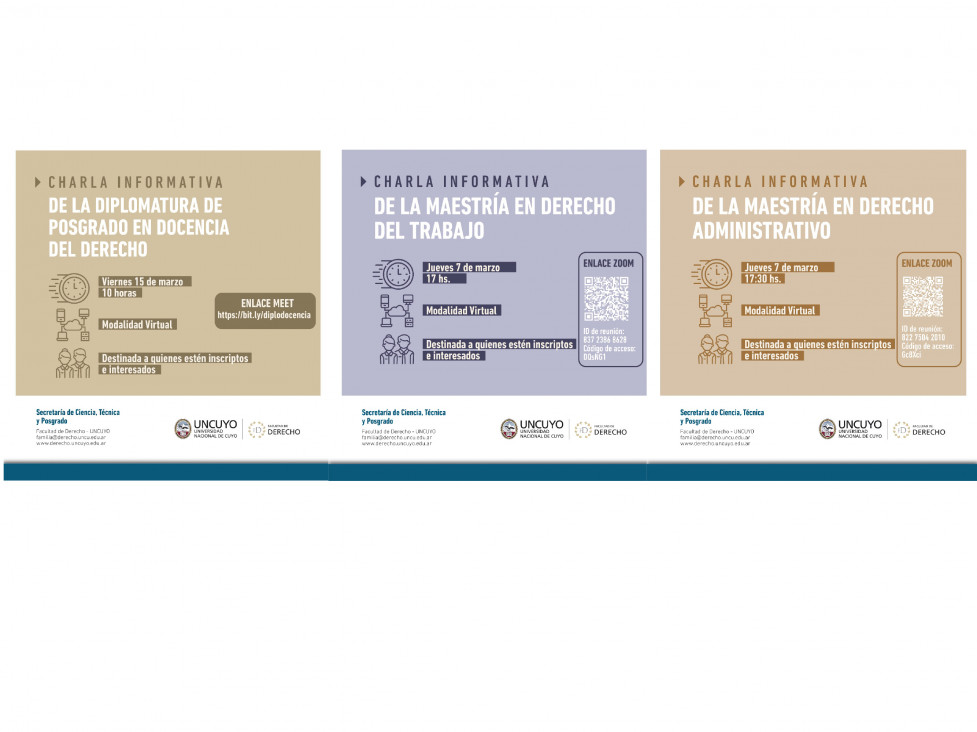 imagen Posgrado brindará charlas informativas sobre la oferta 2024