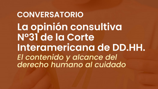 imagen Conversatorio sobre el derecho humano al cuidado