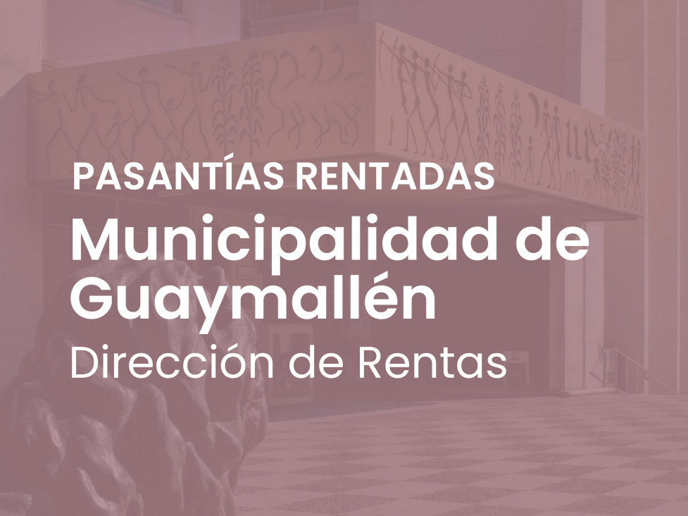 imagen Convocatoria a Pasantías Educativas Rentadas en la Municipalidad de Guaymallén