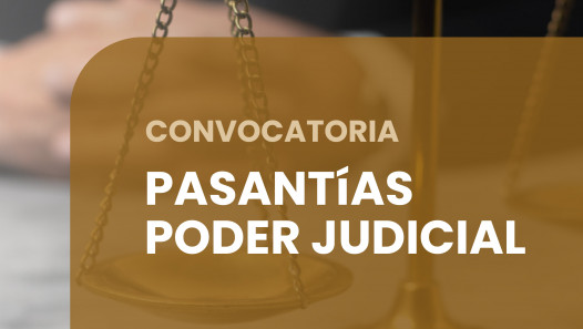 imagen Convocatoria a Pasantías en el Poder Judicial - 1er semestre 2026
