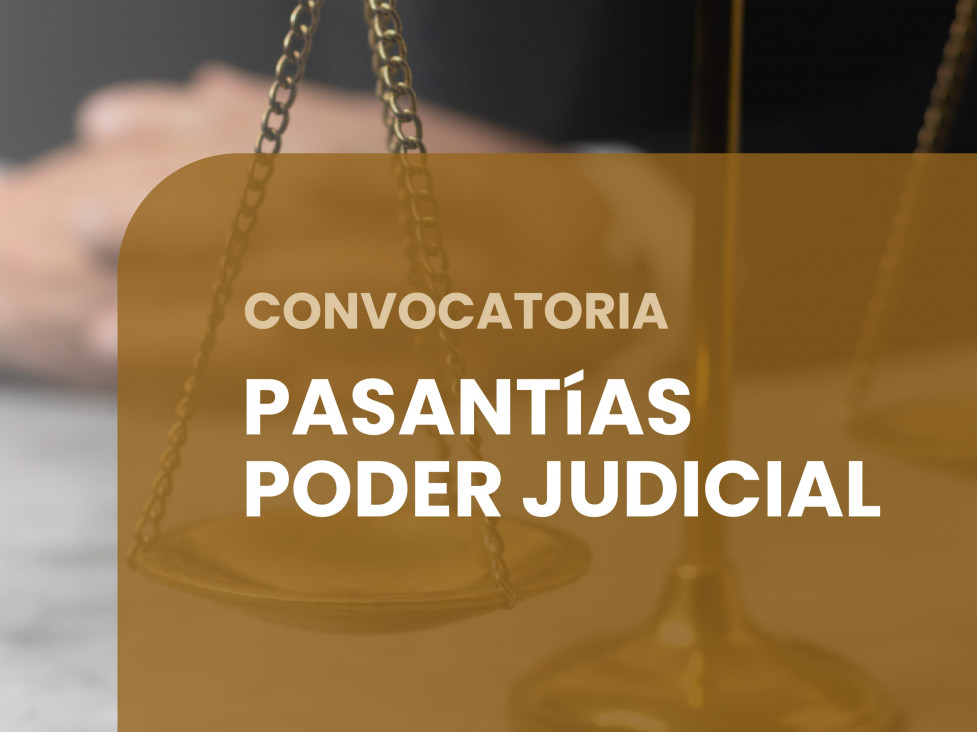 imagen Convocatoria a Pasantías en el Poder Judicial - 1er semestre 2026