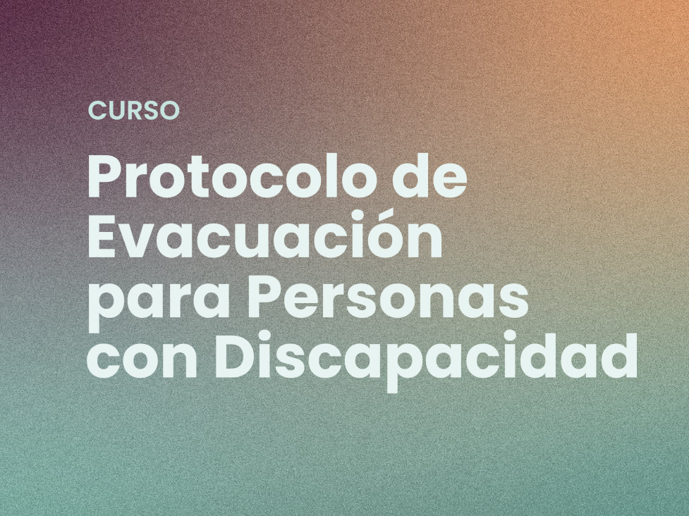 imagen Curso sobre Protocolo de Evacuación para Personas con Discapacidad