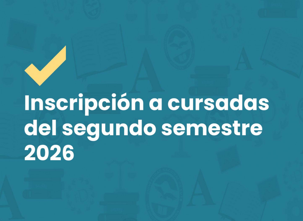 imagen Inscripción a cursadas del segundo semestre 2026