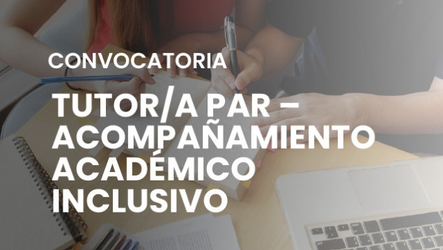 imagen Convocatoria a Tutoría Par para acompañamiento académico inclusivo