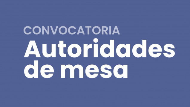 imagen Se encuentran abiertas las inscripciones para ser Autoridad de Mesa en las próximas elecciones