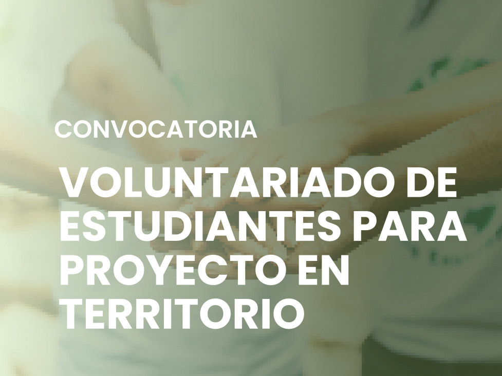 imagen Convocan a estudiantes para que realicen un voluntariado en territorio