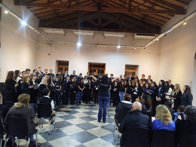 imagen El canto coral reunió a las comunidades universitarias de Mendoza y Bariloche