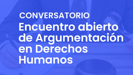 imagen Conversatorio | Encuentro abierto de "Argumentación en Derechos Humanos" 