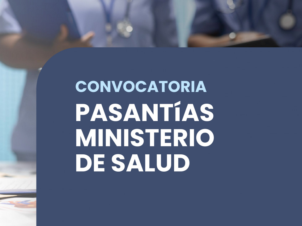 imagen Convocatoria a Pasantías rentadas en Ministerio de Salud