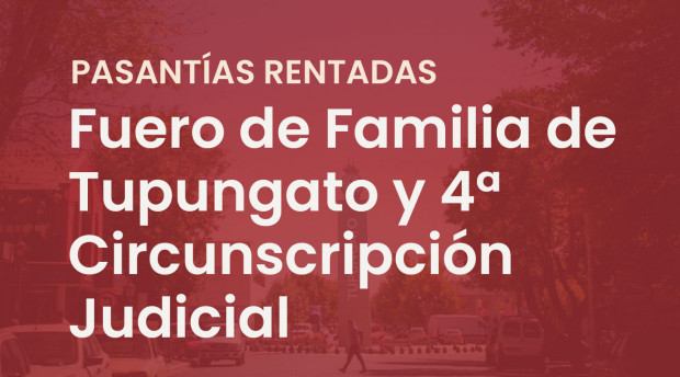 Pasantías rentadas en Fuero de Familia, 4º Circunscripción