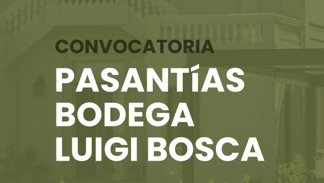 imagen Convocatoria a Pasantías en la Bodega Luigi Bosca
