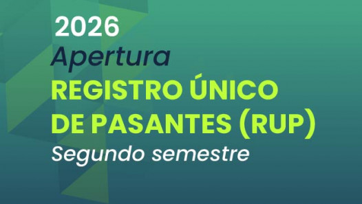 imagen Apertura Registro Único de Pasantes (RUP) para el segundo semestre 2026