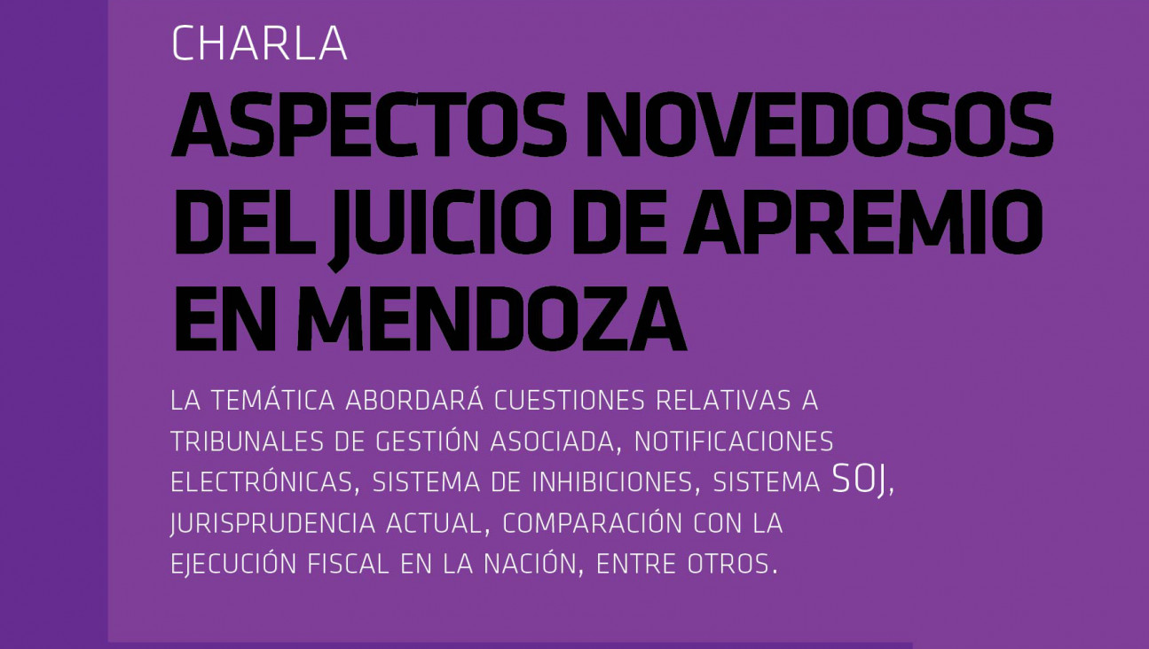 imagen Aspectos novedosos del juicio de apremio en Mendoza