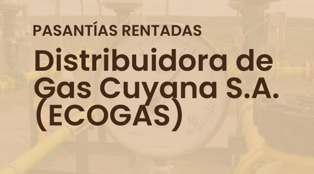 Pasantías rentadas | Distribuidora de Gas Cuyana S.A. (ECOGAS)