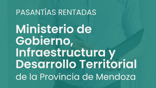 imagen Convocatoria a Pasantías rentadas en el Ministertio de Gobierno, Infraestructura y Desarrollo Territorial