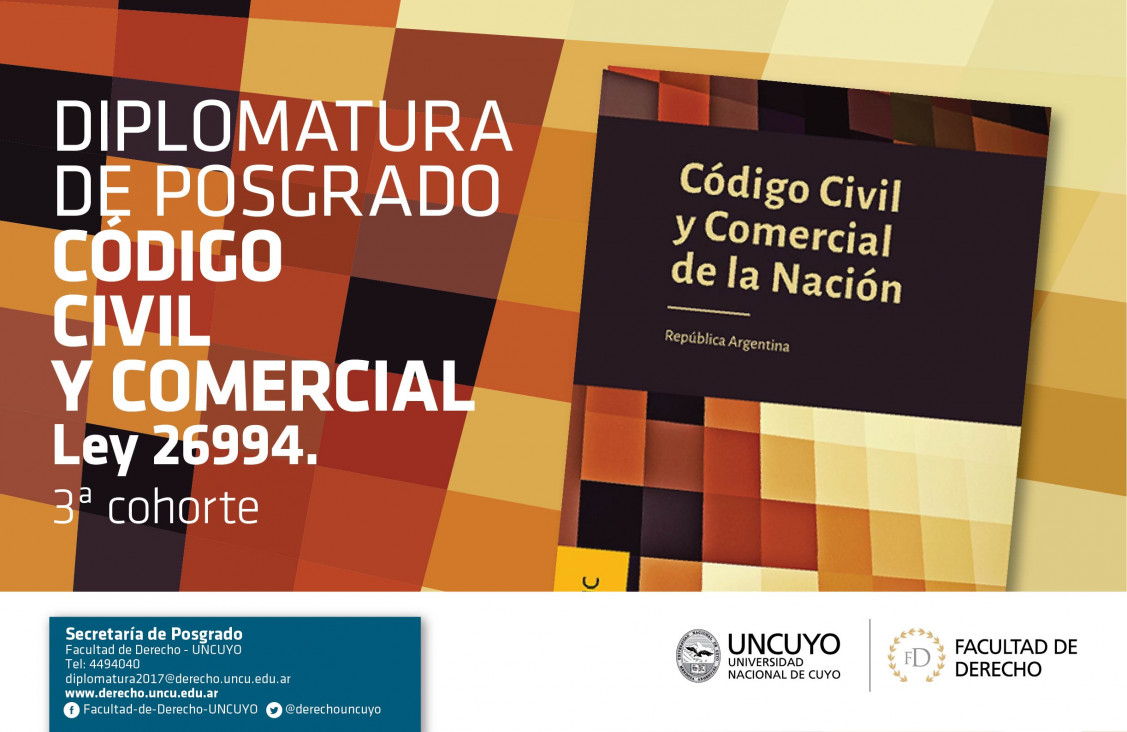 imagen Preinscripción: Diplomatura de Posgrado CCyCN Ley 26.994 - 3ra Cohorte