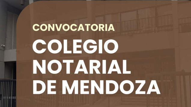 imagen Convocatoria a pasantías rentadas en el Colegio Notarial de Mendoza
