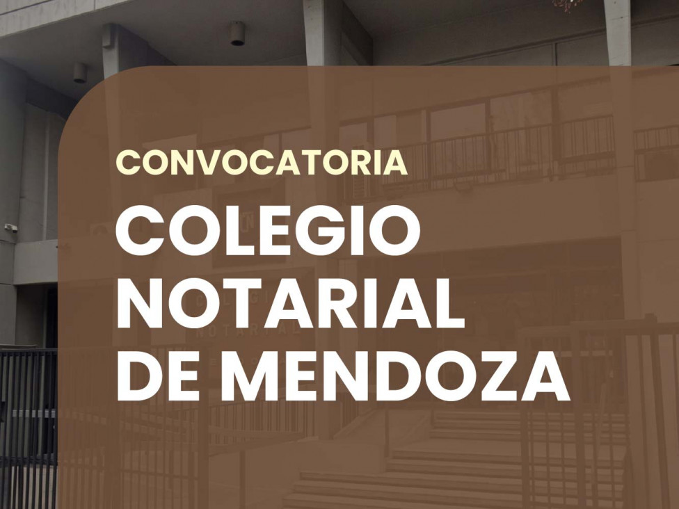imagen Convocatoria a pasantías rentadas en el Colegio Notarial de Mendoza
