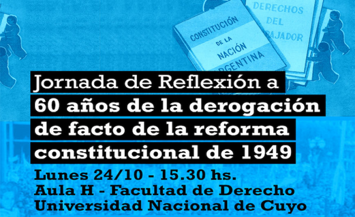 imagen Jornada de reflexión por los 60 años de la derogación de facto de la Reforma de la Constitución de 1949