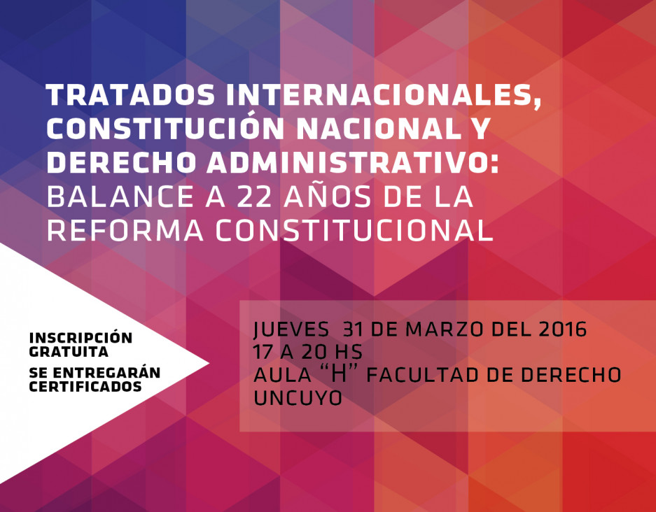 imagen Tratados Internacionales, Constitución Nacional y Derecho Administrativo