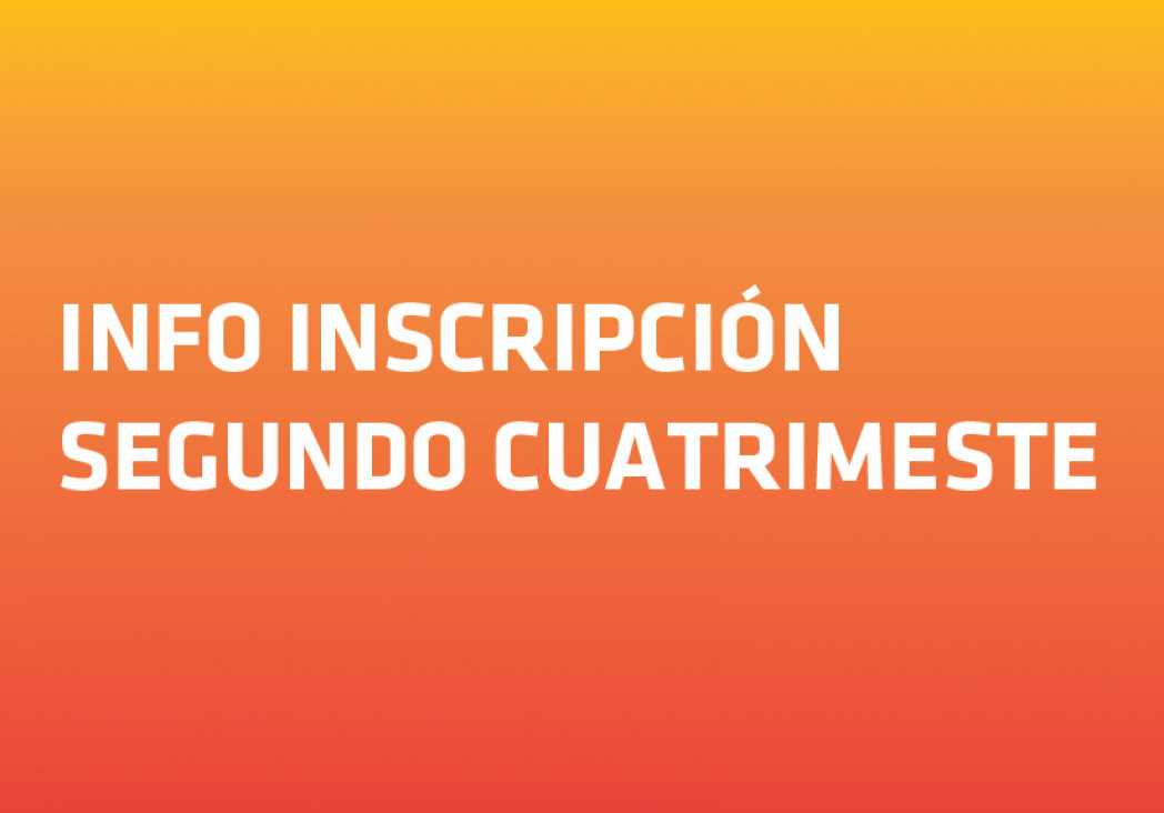 imagen Inscripciones para cursar materias del segundo cuatrimestre 2014