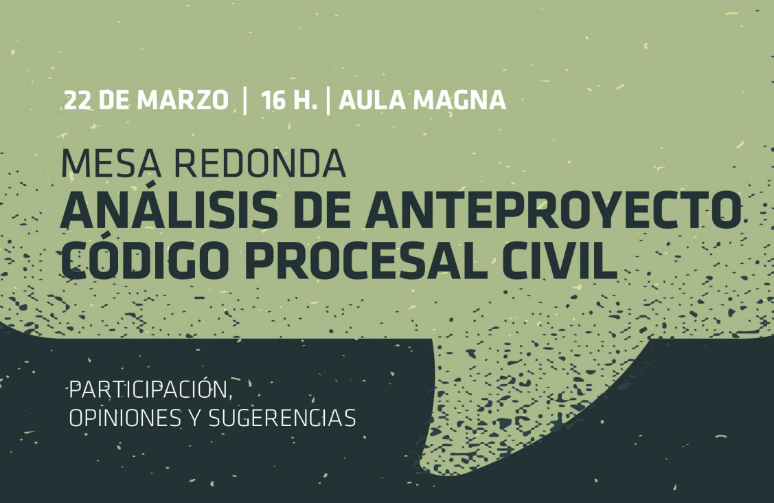 imagen La Facultad de Derecho analiza el anteproyecto del Codigo Procesal Civil