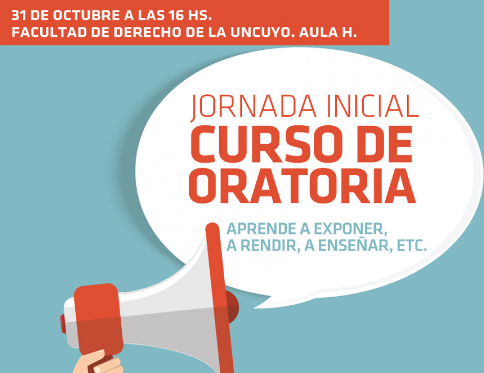 imagen Jornada Inicial: Curso de Oratoria