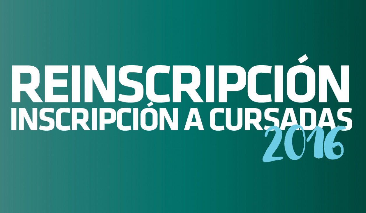 imagen Reinscripción 2016 - Anual, Única y Obligatoria