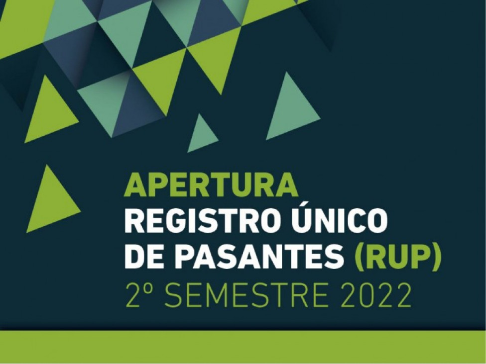 imagen Apertura Registro Único de Pasantes (RUP) segundo semestre 2022